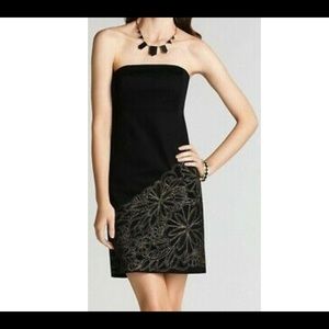 Lilly Pulitzer black with gold embroidered dress